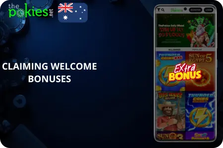 Welcome bonus offer claiming process in the-pokies casino login
